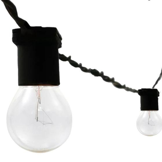 Imagem de Rede de Luz Lampadas 50CM Preto 40m Pra Iluminação Com Plug