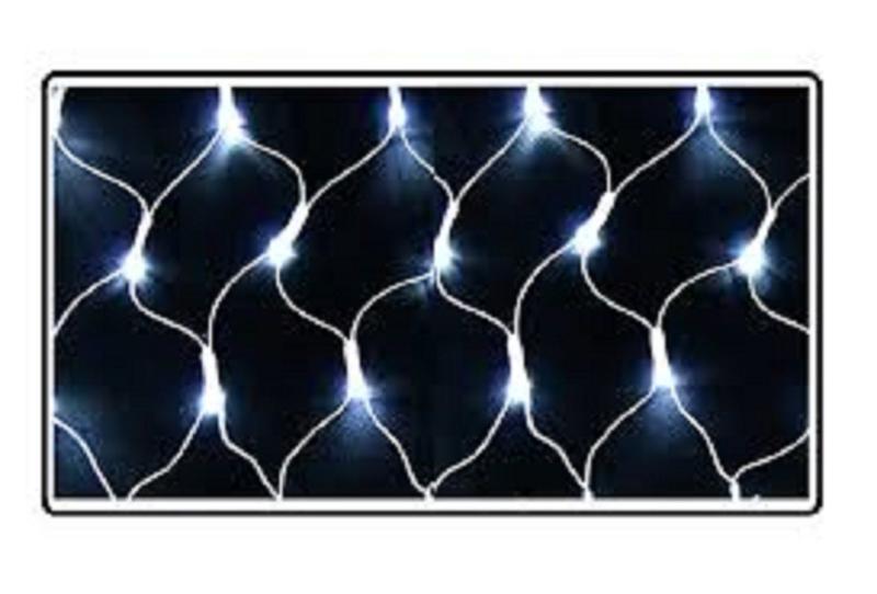 Imagem de REDE DECORATIVA NATALINA 96 LEDS 8 FUNÇOES 3mx4M 127v Cor das luzes Branco 110V 