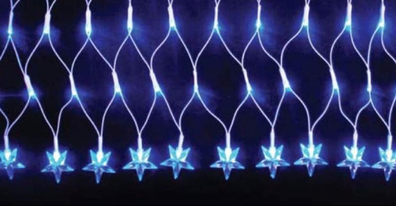 Imagem de Rede Pisca120 Leds com estrela nas pontas 8 Funções