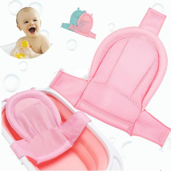 Imagem de Rede redutor banheira proteção bebê apoio segurança banho