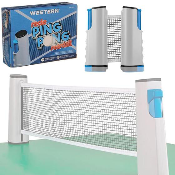 Imagem de Rede Retrátil Para Ping Pong Tênis De Mesa Com Até 1,65 M - ETILUX