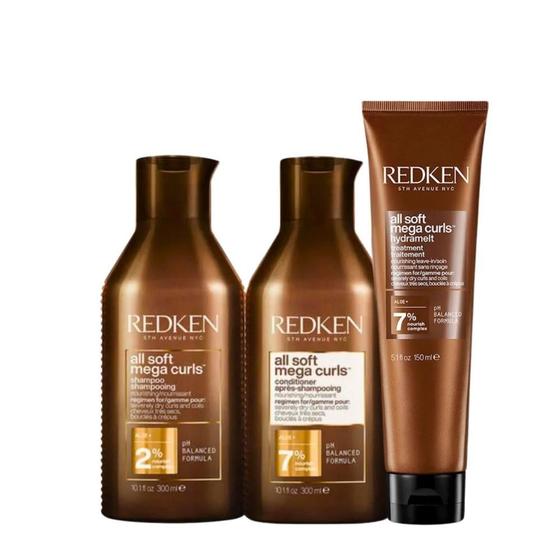 Imagem de Redken All Soft Mega Curls Kit Home Care (3 Produtos)