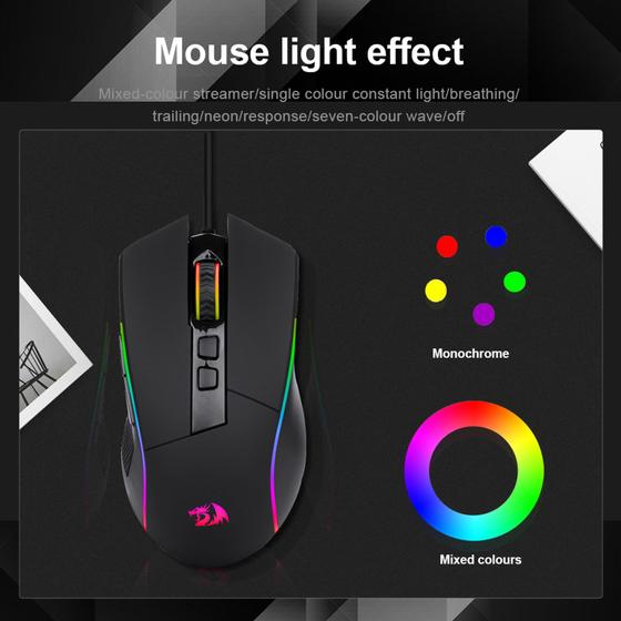 Imagem de REDRAGON Lonewolf G105 RGB  Com Fio USB 4000DPI