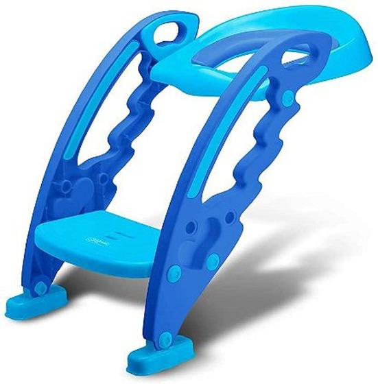 Imagem de Redutor de Assento com Escada Step Potty Azul  Multikids Baby - BB051