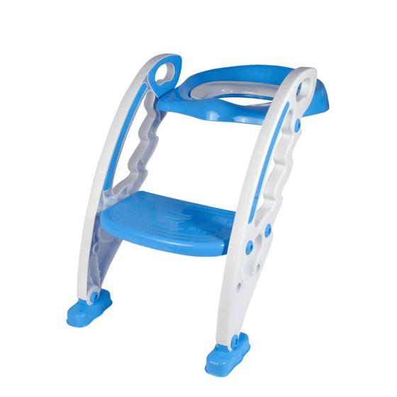 Imagem de Redutor de Assento Infantil com Escada Azul Multmaxx