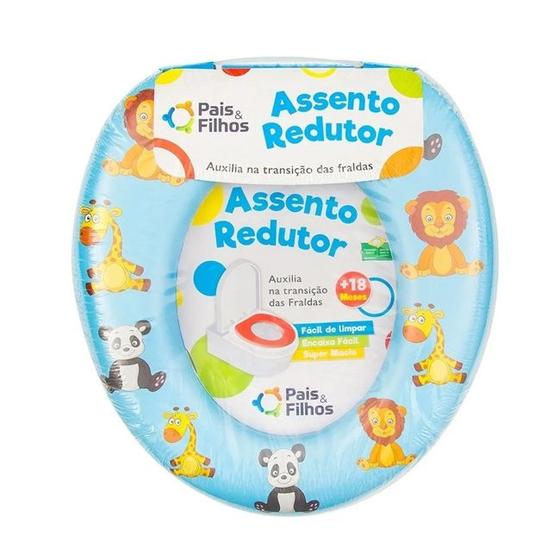 Imagem de Redutor De Assento Vaso Sanitário Infantil Bebe Pais E Filhos