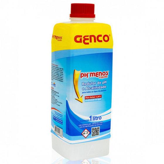 Imagem de Redutor de Ph e Alcalinidade Total Ph Menos Liquido 1 Litro  Genco