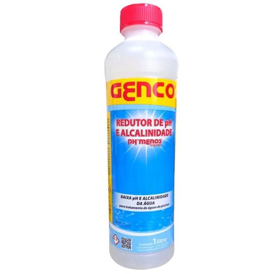 Imagem de Redutor de Ph e Alcalinidade Total Ph Menos Liquido 1 Litro  Genco