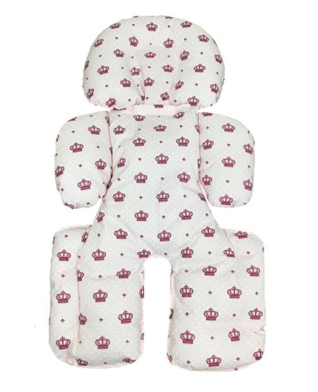 Imagem de Redutor Para Bebê Conforto, Carrinho E Cadeirinha Coroa Rosa