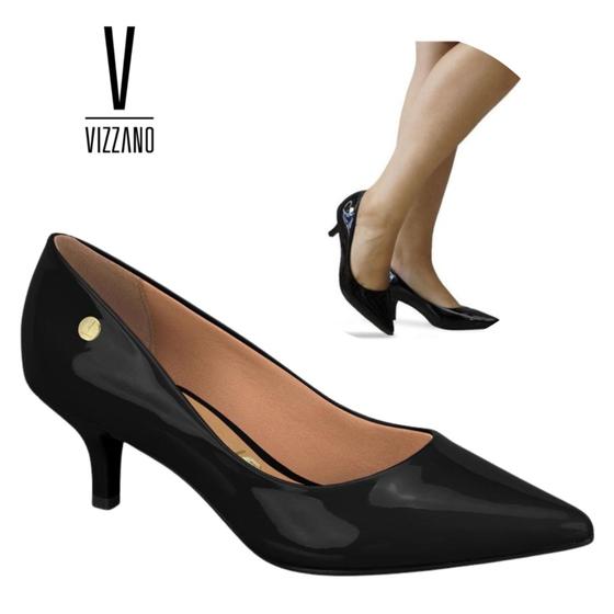 Imagem de Ref. 1122.828 - Sapato Social Feminino Scarpin Salto Baixo Vizzano