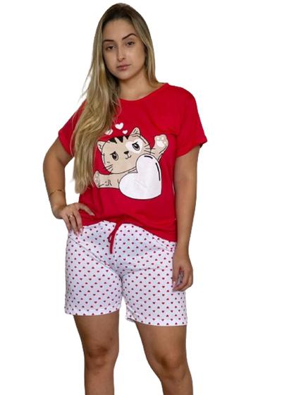 Imagem de Ref 200 pijama feminino manga curta