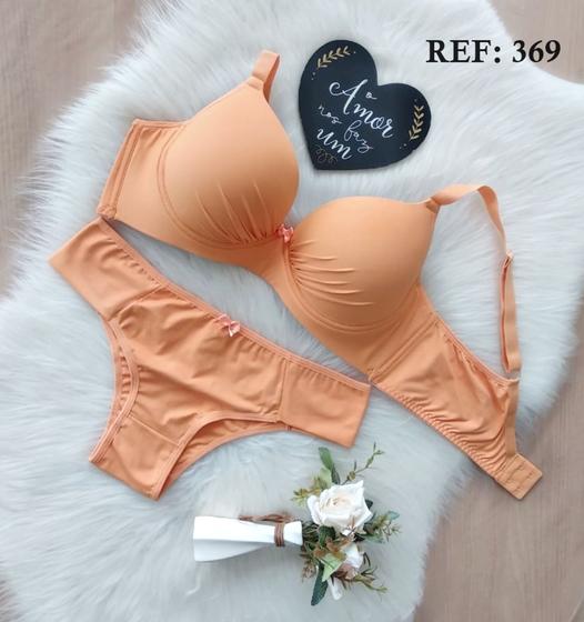 Imagem de REF369 - Conjunto Lingerie Plus Size Básico com Detalhe no Sutiã