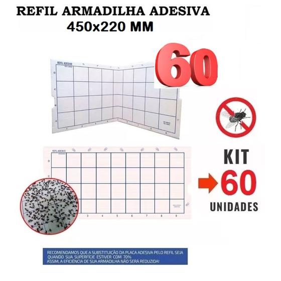 Imagem de Refil Armadilha Adesiva 450x220mm PCT C/ 60UND