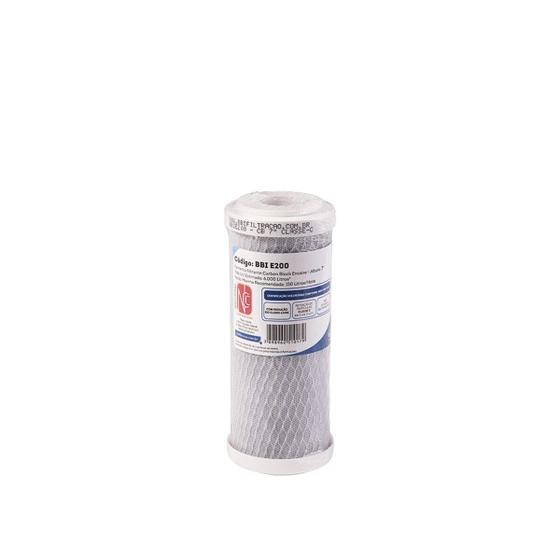 Imagem de Refil BBI E200 Altura 7" Encaixe Carbon Block Compativel Fortlev Hidrofiltros Acquabios Equation