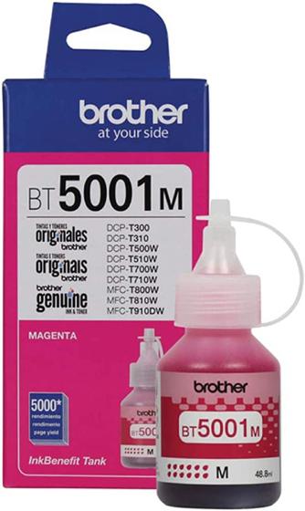 Imagem de Refil Brother original de tinta BT-5001M Magenta InkTank