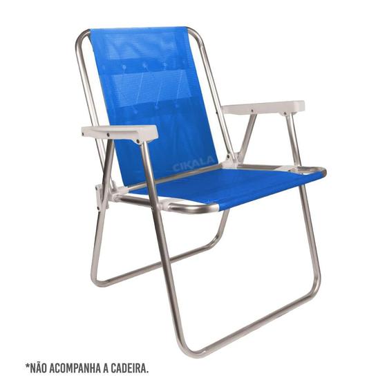 Refil Cadeira Azul de Praia Tela Resistente Suporta 180kg (Não acompanha Cadeira) Menor preço em Refil Cadeira Azul de Praia Tela Resistente Suporta 180kg (Não acompanha Cadeira)