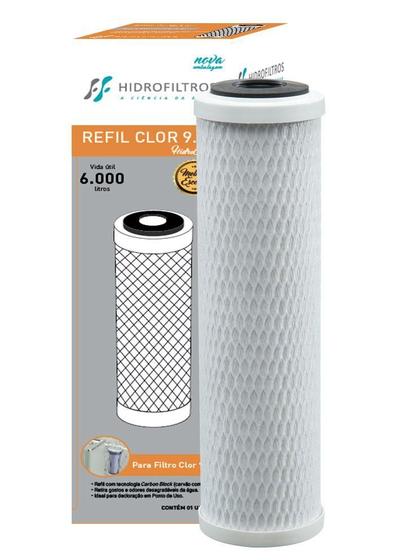 Imagem de Refil Carbon Block 9.3/4 902-0009 Hidrofiltros