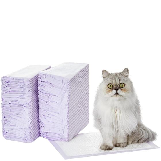 Imagem de Refil Cat Pad Amazon Basics para Caixa Sanitária - Sem Perfume - Pacote com 80 Unidades