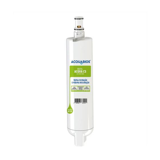 Imagem de Refil Compatível Com Filtro Purificador de Água Consul Acqua CS Com Tripla Filtração Acquabios