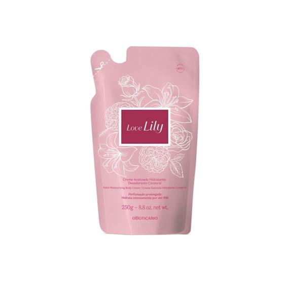 Imagem de Refil Creme Acetinado Desodorante Hidratante Love Lily Da Boticário