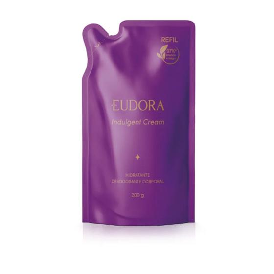 Imagem de Refil Creme Hidratante Eudora Corporal Indulgent Cream 200g