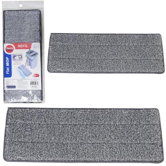 Imagem de Refil De Microfibra Para Esfregao Mop Flat 360º Com 2 Pecas