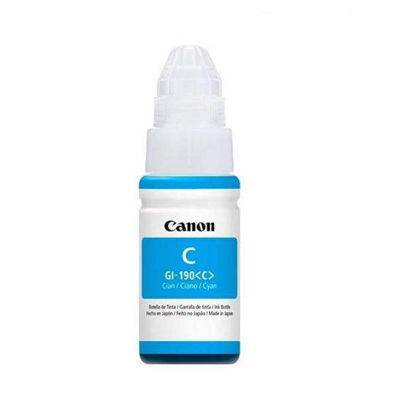 Imagem de Refil de Tinta Canon Ciano GI-190C P/ G1100 G2100 G3100 e G3102 7.000 Pags