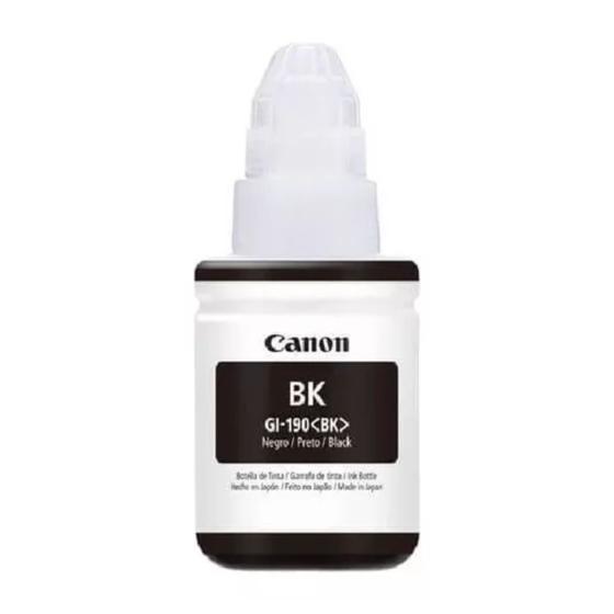 Refil de Tinta Canon GI-190BK 135ml - Preto - Original Menor preço em Refil de Tinta Canon GI-190BK 135ml - Preto - Original