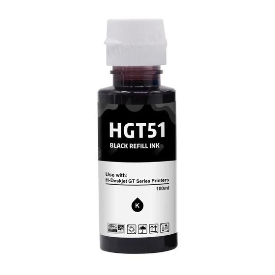 Imagem de Refil de Tinta Compatível HP Smart Tank 502 GT53 - Black Pigmentado