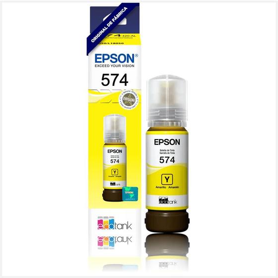 Imagem de Refil de Tinta Epson T574 Original Amarelo - T574420