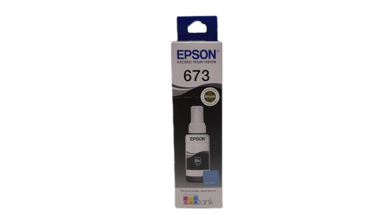 Imagem de Refil de tinta epson t673120 preto l800 l805 l810 l850 l1800