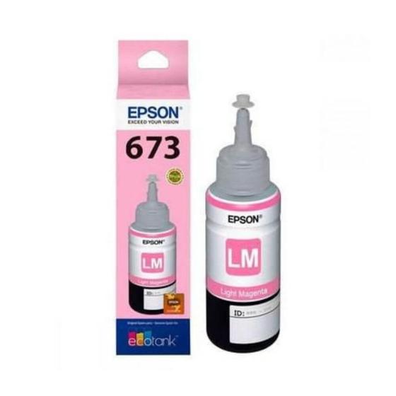 Imagem de Refil De Tinta Original 673 Magenta 70 ML Para Epson L800 L805 L810 L850 L8100 - T673620