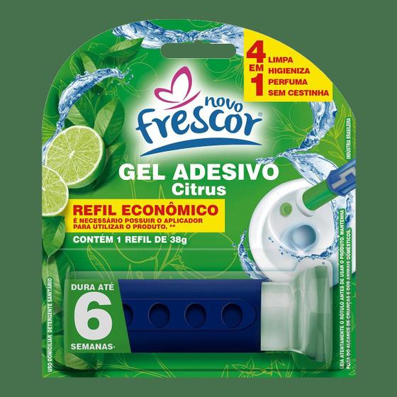 Imagem de Refil Detergente Sanitários Reposição Gel Adesivo 38G Novo