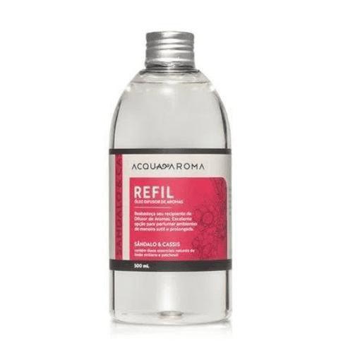 Imagem de Refil Difusor Aromas Sandalo e Cassis 500ml Acqua Aroma