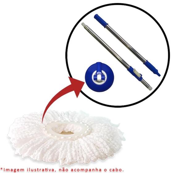 Imagem de Refil Esfregao Mop Limpeza Micro Fibra Bompack Branco