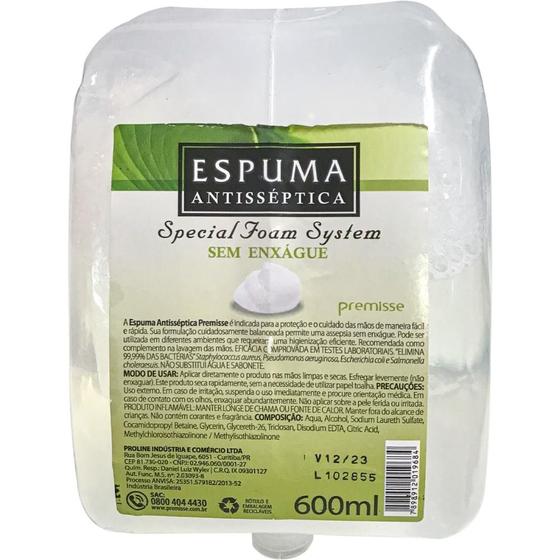 Imagem de Refil Espuma Antisséptica 600 Ml Premisse