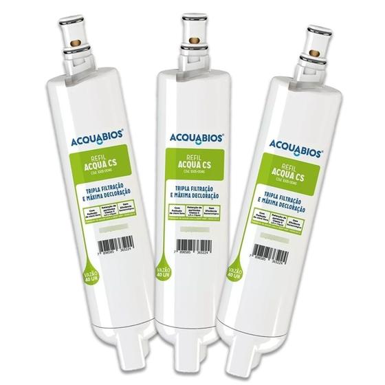 Imagem de Refil Filtro Acquabios Compatível com Vários Modelos Consul Facilite Cpc30 Cpc31 Cpb34 Cpb35 Cpb36
