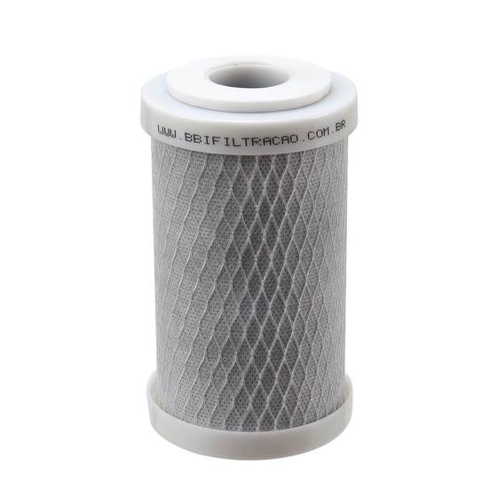 Imagem de Refil Filtro BBI Carbon Block Encaixe para Carcaças 5" x 2,5" - E125/5 Encaixe Compatível Acqua 125 Hidrofiltros POU 5"