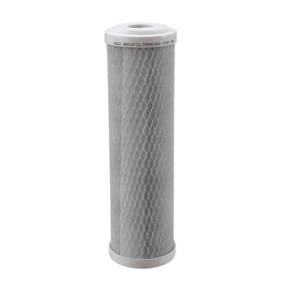 Refil Filtro BBI Carbon Block Encaixe para Carcaças de 9"3/4 x 2,5" - E230 Encaixe Compatível Hoken, Acquastar, GoldFilter e outras Menor preço em Refil Filtro BBI Carbon Block Encaixe para Carcaças de 9"3/4 x 2,5" - E230 Encaixe Compatível Hoken, Acquastar, GoldFilter e outras