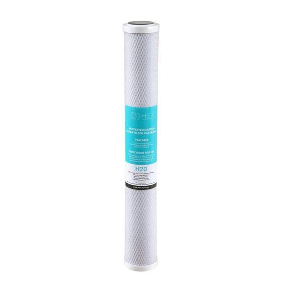 Imagem de Refil Filtro Carbon Block 20" HEX H20 Carvão Ativado