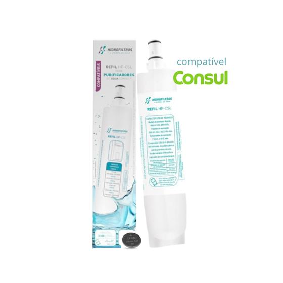 Refil Filtro Compatível Purificador Consul CIX01AX Modelos CPC30 - CPB35 - CPB 36 - Hidrofiltros Menor preço em Refil Filtro Compatível Purificador Consul CIX01AX Modelos CPC30 - CPB35 - CPB 36 - Hidrofiltros
