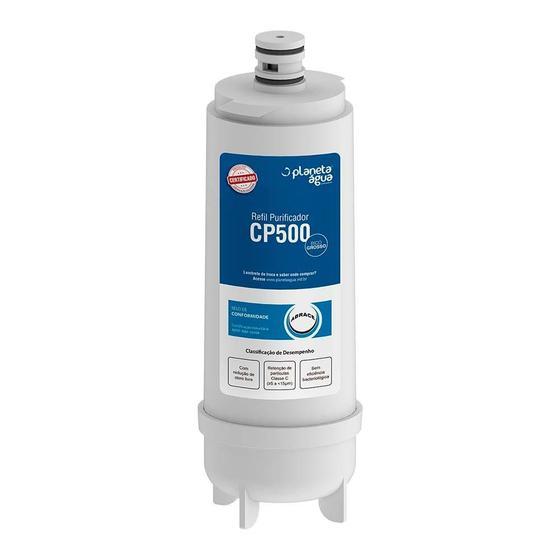 Imagem de Refil Filtro CP500 para Purificador de Água MasterFrio Rótulo Azul Compatível