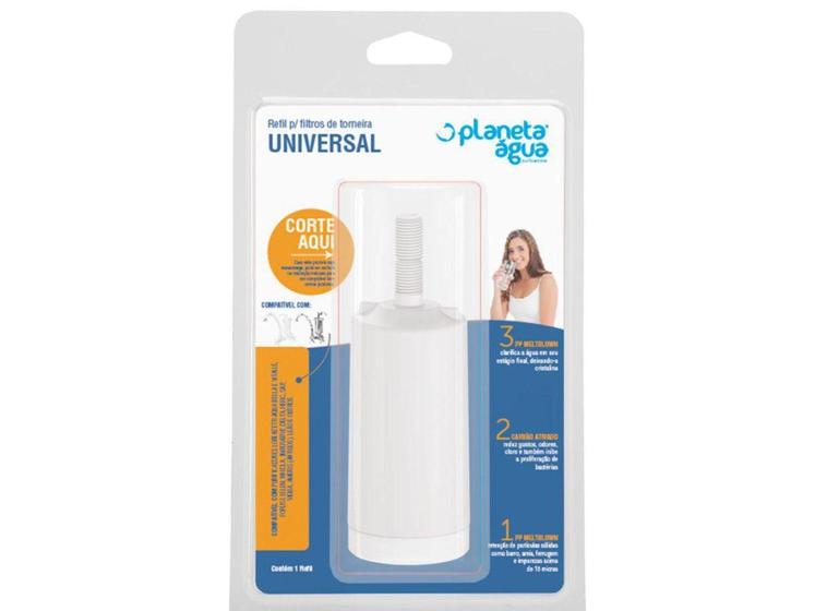 Refil Filtro de Torneira Universal Rosca Longa Ellen Leão Imperatriz Delta Herc - Planeta Água Menor preço em Refil Filtro de Torneira Universal Rosca Longa Ellen Leão Imperatriz Delta Herc - Planeta Água