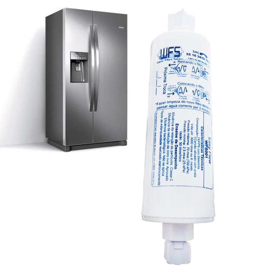 Refil filtro externo easy flow wfs001 geladeiras side by side eletrolux