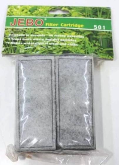 Imagem de Refil Filtro Externo Jebo 501 702 6 Refis Carvao Ativado