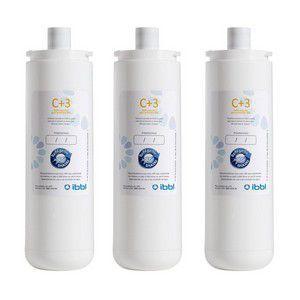 Imagem de Refil Filtro Purificador de Água IBBL C+3 Original (Immaginare, Innovare, Evolux, FR600,PFN, Atlantis, PDF) Kit 3 Peças