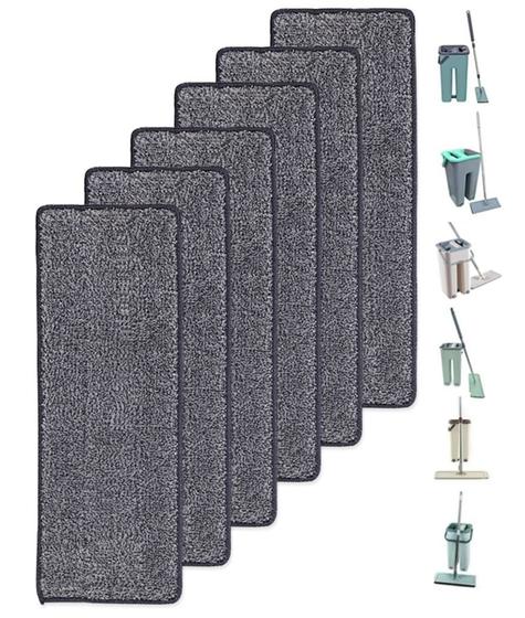 Refil Flat Mop Kit 6 Microfibra Lavável Reutillizável para Reposição é boa?