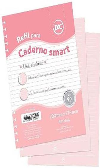 Imagem de Refil folhas para caderno universitário rosa    dac    1816re