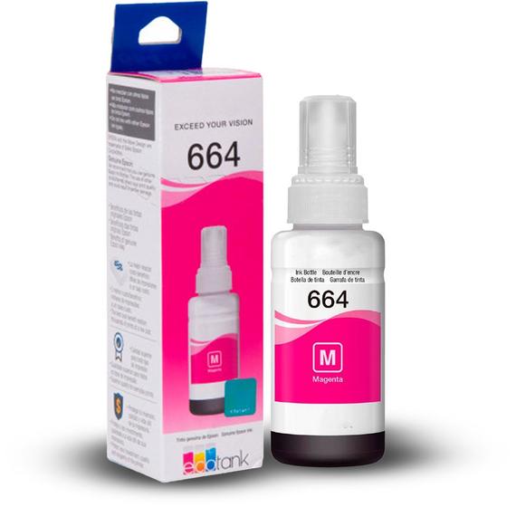 Imagem de Refil Garrafa De Tinta 664 Magenta para impressora L120