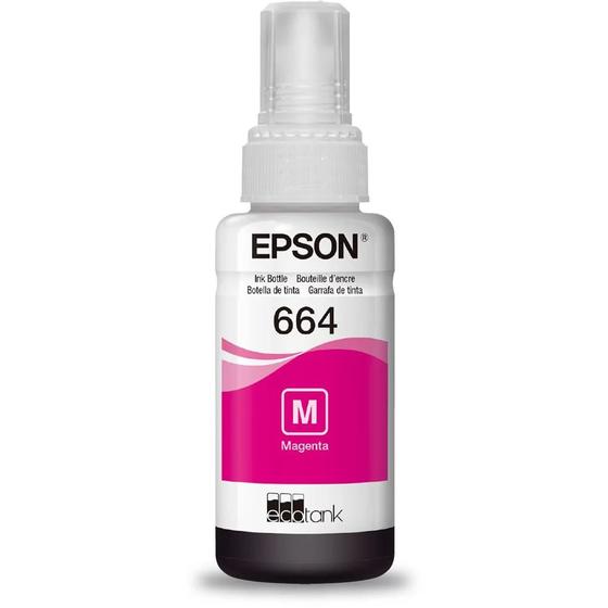 Imagem de Refil Garrafa De Tinta T664 Magenta para impressora L365